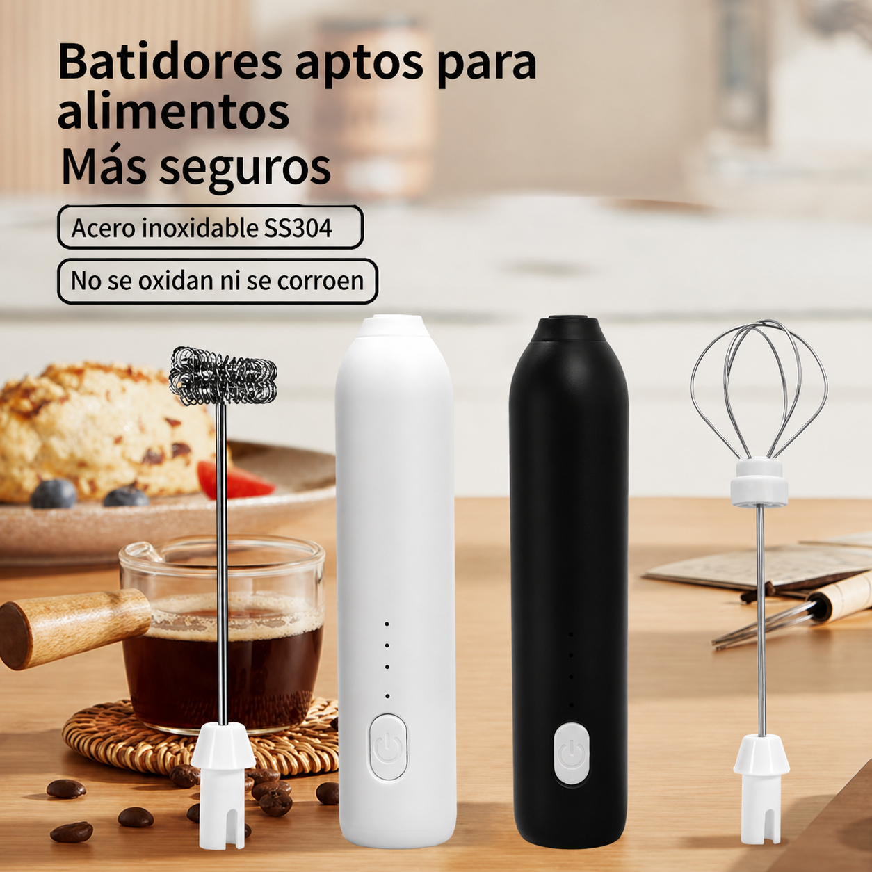 Batidor eléctrico portátil multifuncional